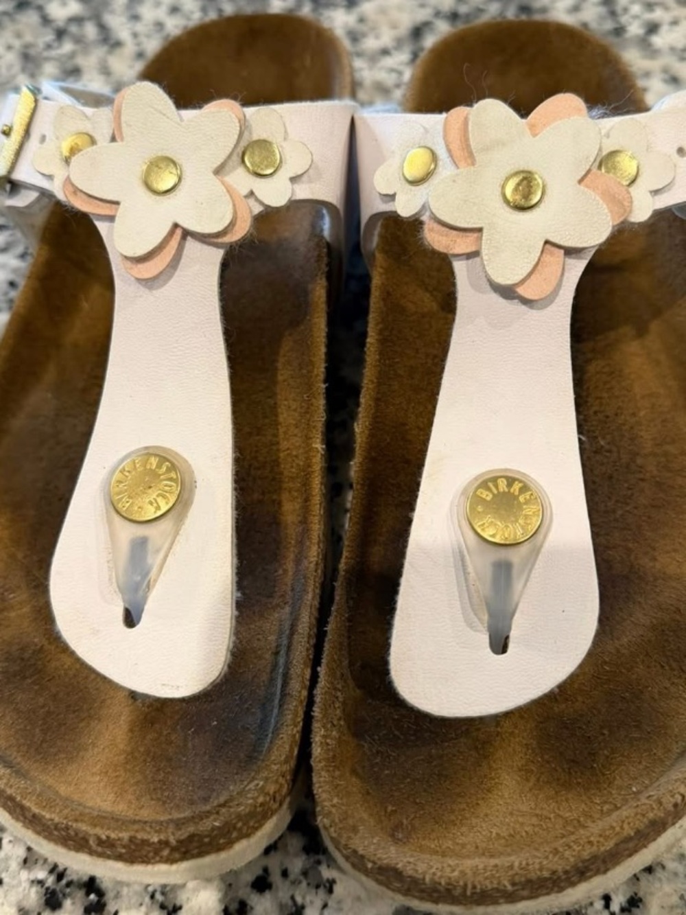 Birkenstock Kids' Gizeh Flower Flip Flop- 32 - Picture 7 of 11